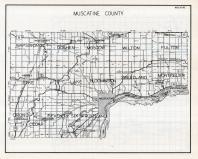 Muscatine County Map, Iowa State Atlas 1930c